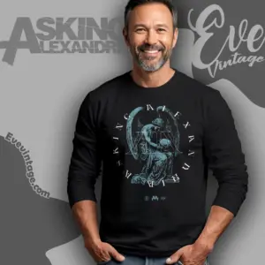 asking alexandria angel long sleeve tee