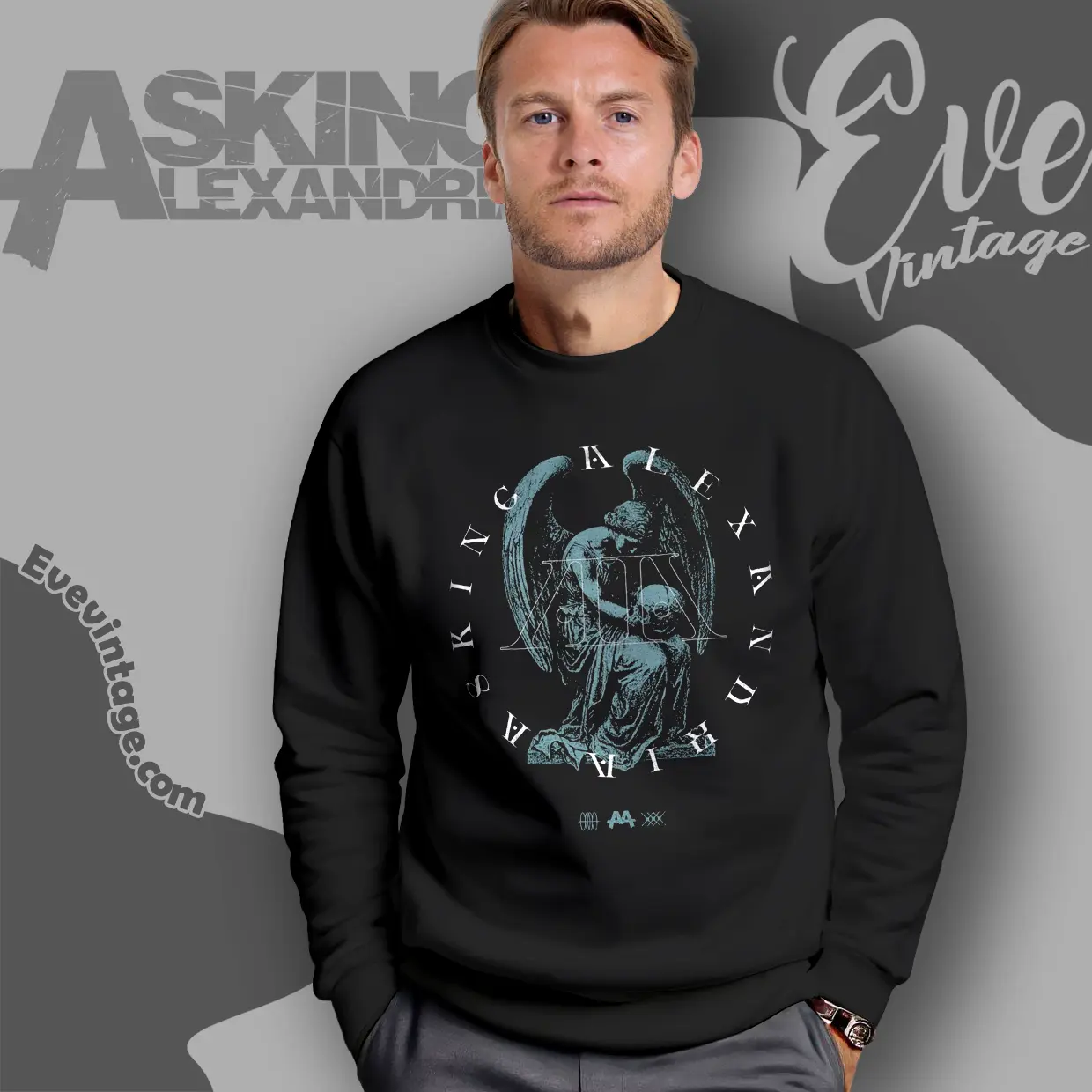 asking alexandria angel sweatshirt asking alexandria angel sweatshirt