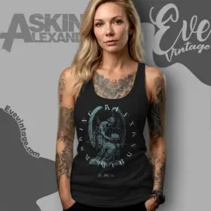 asking alexandria angel tank top racerback