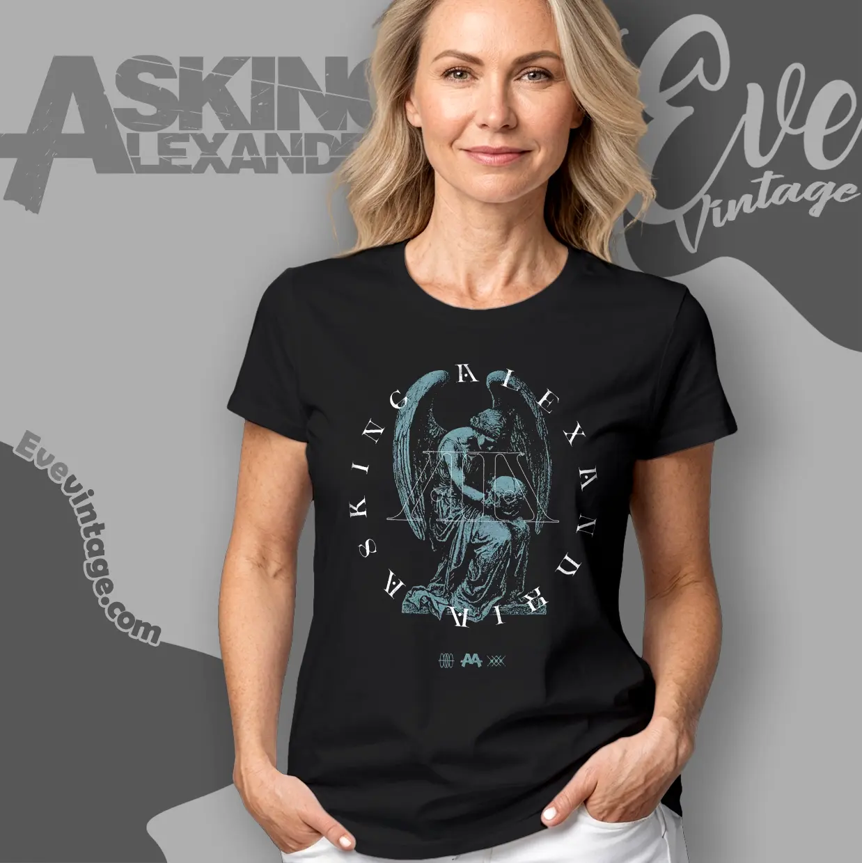 asking alexandria angel women t shirt asking alexandria angel women t shirt