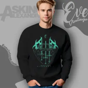 asking alexandria crown sword sweatshirt