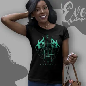 asking alexandria crown sword women t shirt