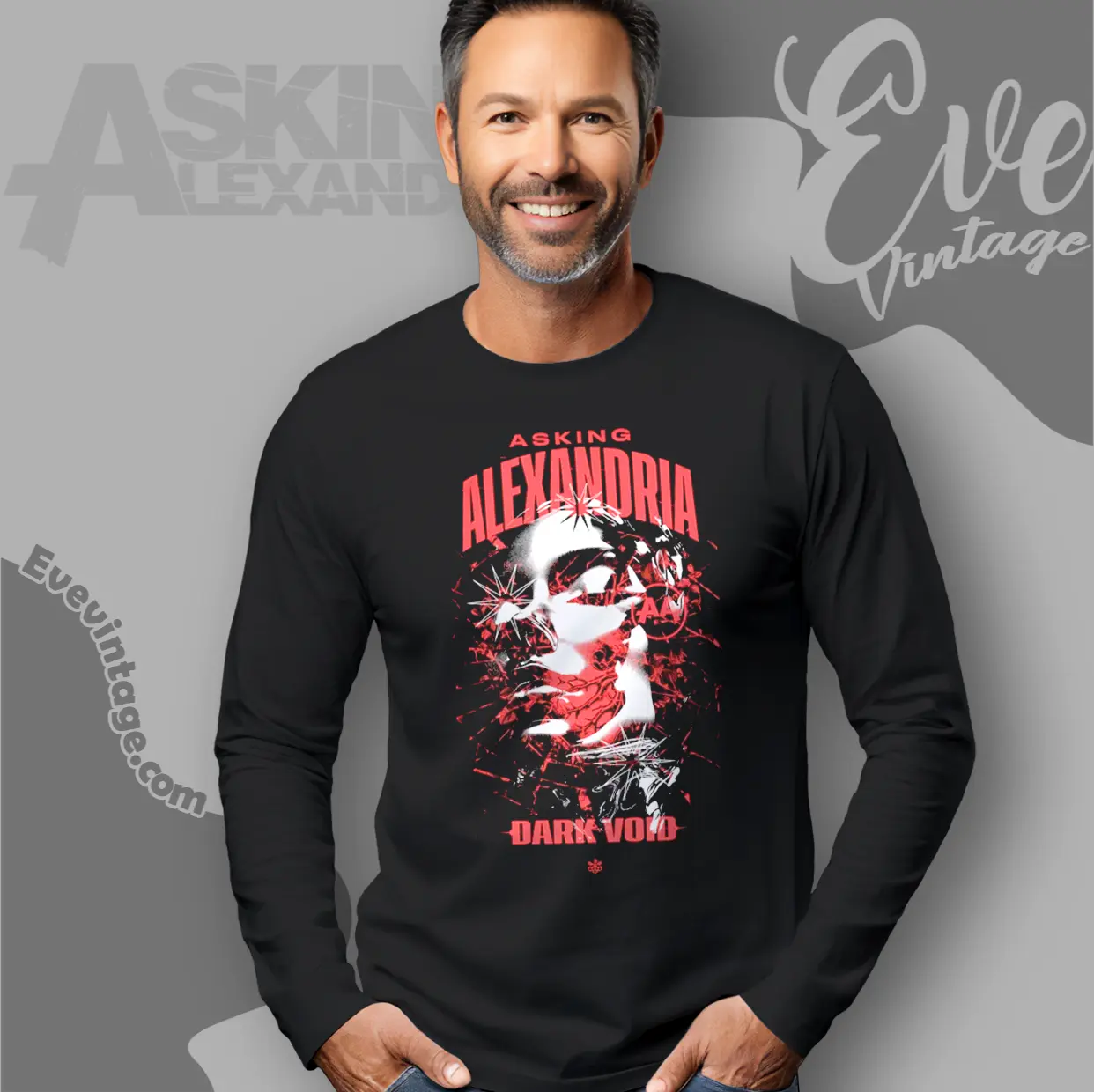 asking alexandria dark void long sleeve tee asking alexandria dark void long sleeve tee