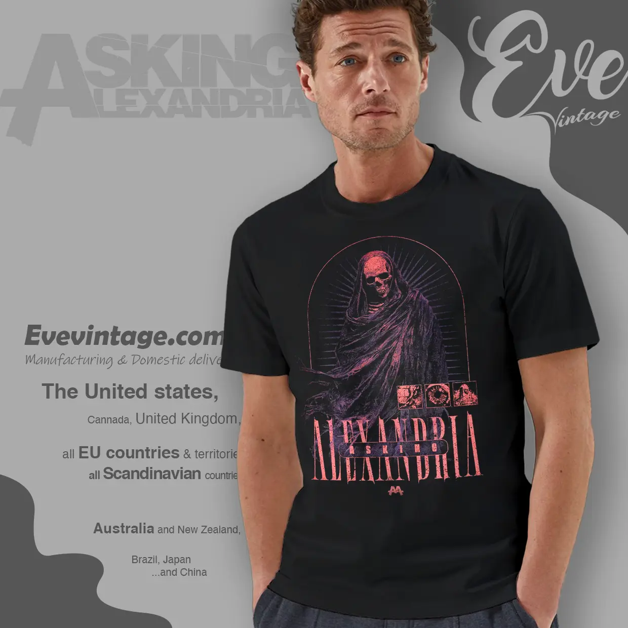 asking alexandria kitsune t shirt asking alexandria kitsune t shirt