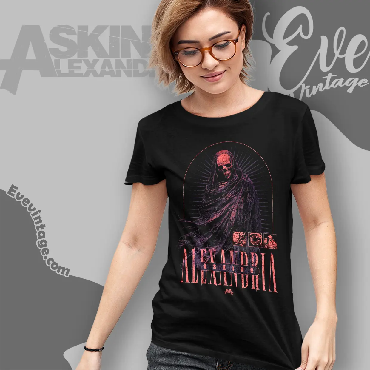 asking alexandria kitsune women t shirt asking alexandria kitsune women t shirt