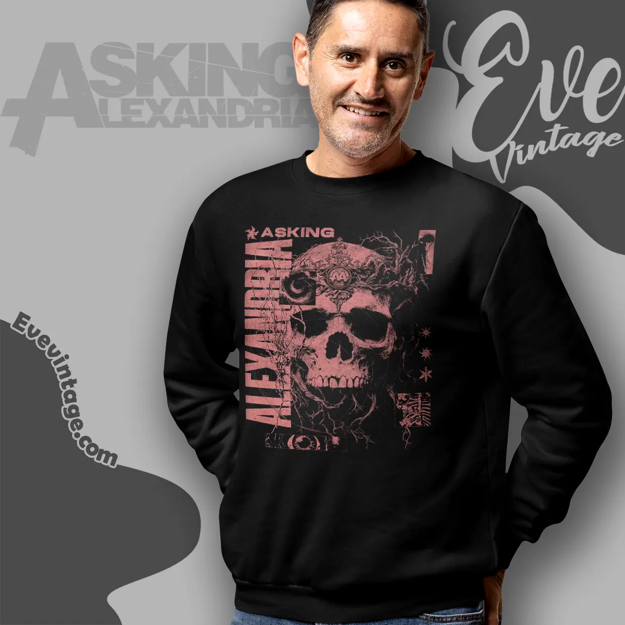 asking alexandria let the dead take me sweatshirt asking alexandria let the dead take me sweatshirt