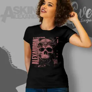 asking alexandria let the dead take me women t shirt