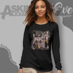 asking alexandria shirt like a house on fire long sleeve tee