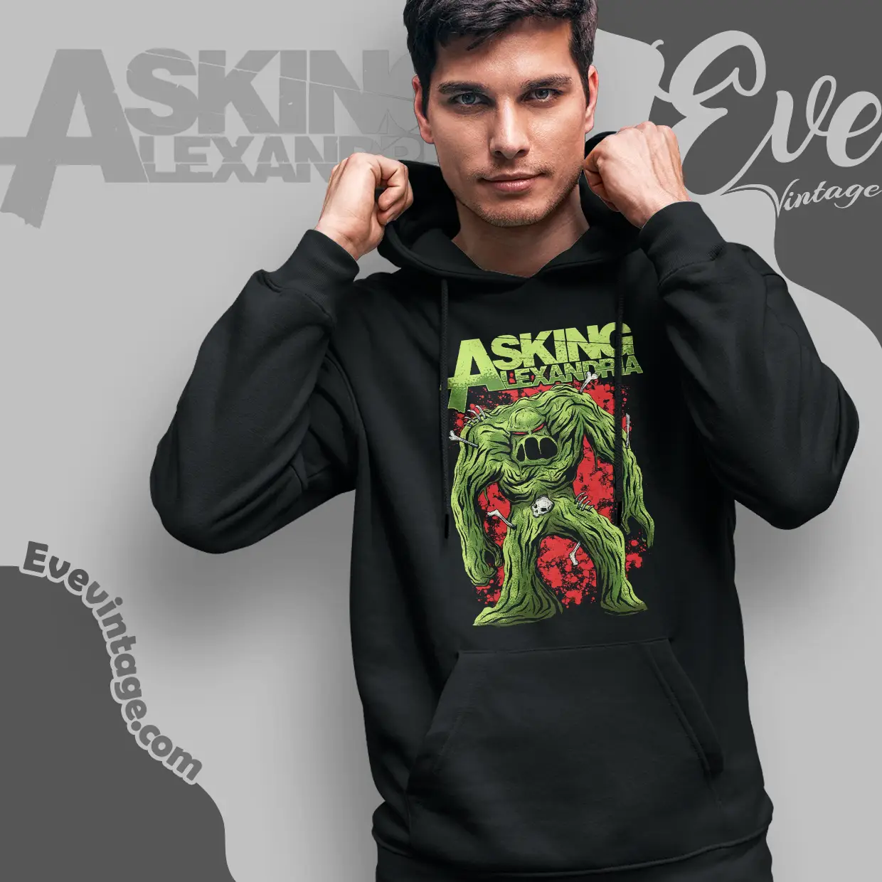asking alexandria slime monster hoodie asking alexandria slime monster hoodie