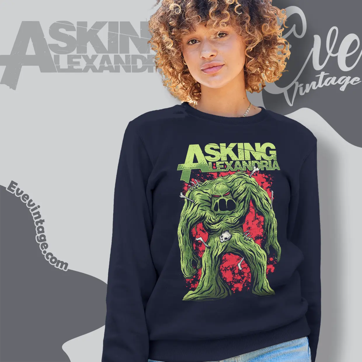 asking alexandria slime monster sweatshirt asking alexandria slime monster sweatshirt