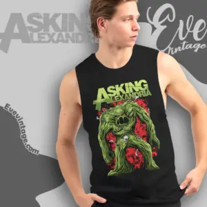 asking alexandria slime monster tank top racerback