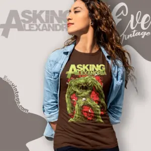 asking alexandria slime monster women t shirt