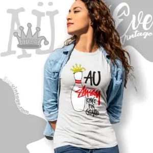 au stussy king pin gear women t shirt