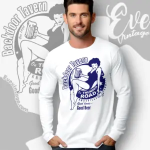 back door tavern shirt knoxville tn dive bar long sleeve tee