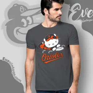 baltimore orioles hello kitty sliding into home t shirt