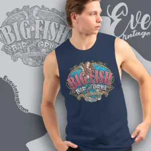 big fish bar grill shirt glendale ca dive bar tank top racerback