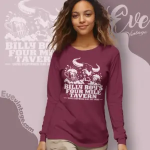 billy boys four mile tavern long sleeve tee