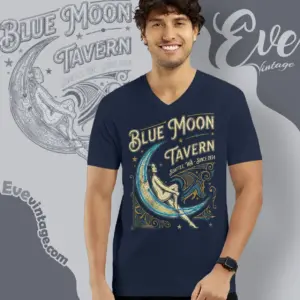 blue moon tavern shirt seattle dive bar v neck tshirt