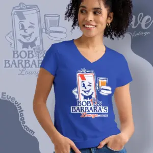 bob barbaras lounge shirt philadelphia dive bar v neck tshirt