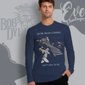 bob dylan shirt slow train coming long sleeve tee