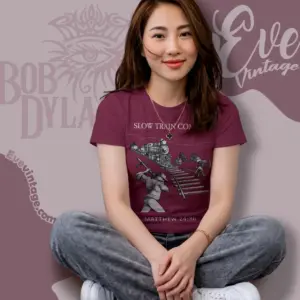 bob dylan shirt slow train coming women t shirt