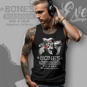 bones roadhouse bar grub shirt placerville ca dive bar tank top racerback
