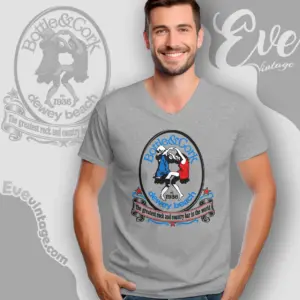 bottle cork bar shirt dewey de dive bar v neck tshirt