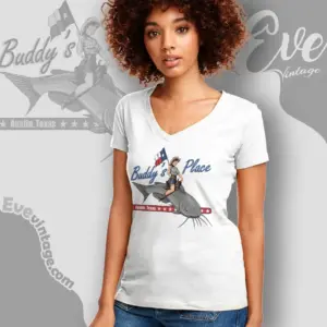 buddys place shirt austin dive bar v neck tshirt