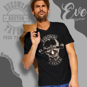 bukowski tavern shirt boston ma dive bar v neck tshirt