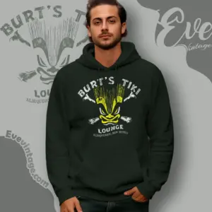 burts tiki lounge shirt new mexico dive bar hoodie