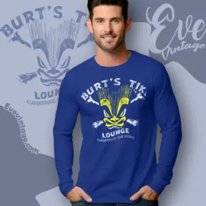 burts tiki lounge shirt new mexico dive bar long sleeve tee