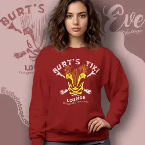 burts tiki lounge shirt new mexico dive bar sweatshirt