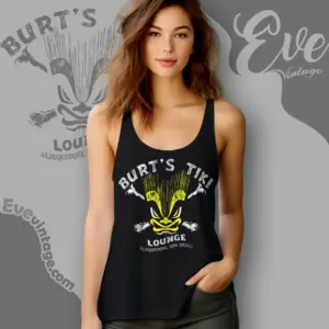 burts tiki lounge shirt new mexico dive bar tank top racerback