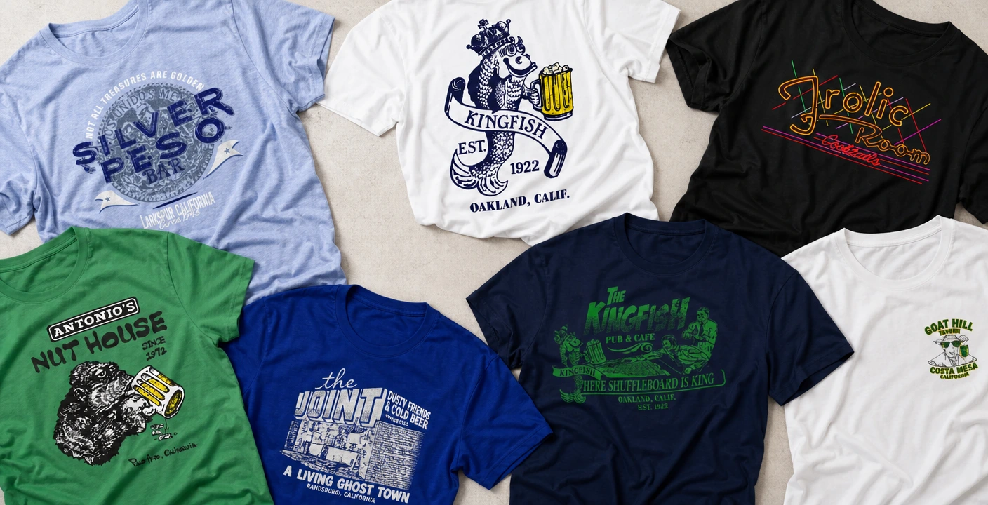 California Dive Bar Shirts banner California Dive Bar Apparel Collection