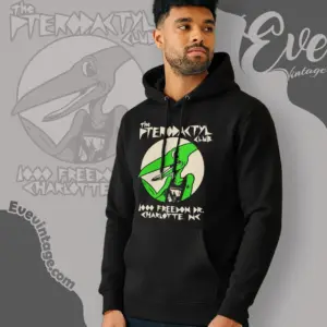 chalotte pterodactyl club shirt north carolina dive bar hoodie