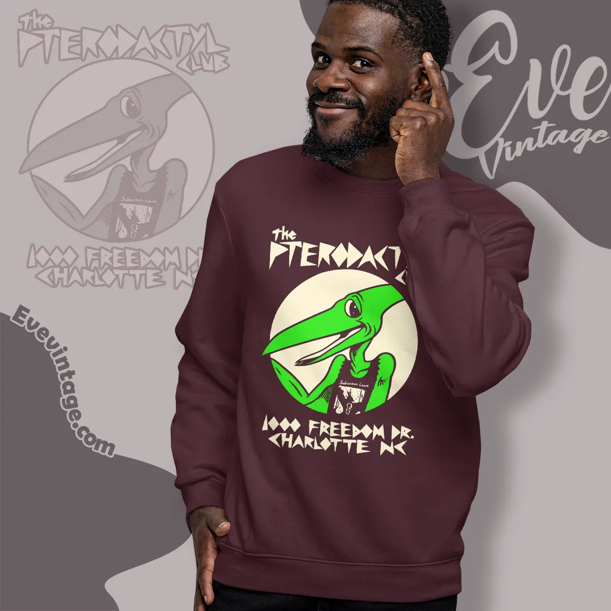 chalotte pterodactyl club shirt north carolina dive bar sweatshirt chalotte pterodactyl club shirt north carolina dive bar sweatshirt