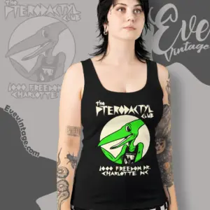chalotte pterodactyl club shirt north carolina dive bar tank top racerback