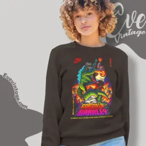 charles barkley vs godzilla 90s nike sweatshirt