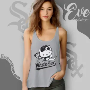 chicago white sox hello kitty sliding into home tank top racerback