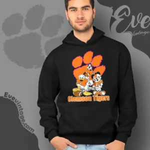 clemson tigers mickey donald goofy football hoodie