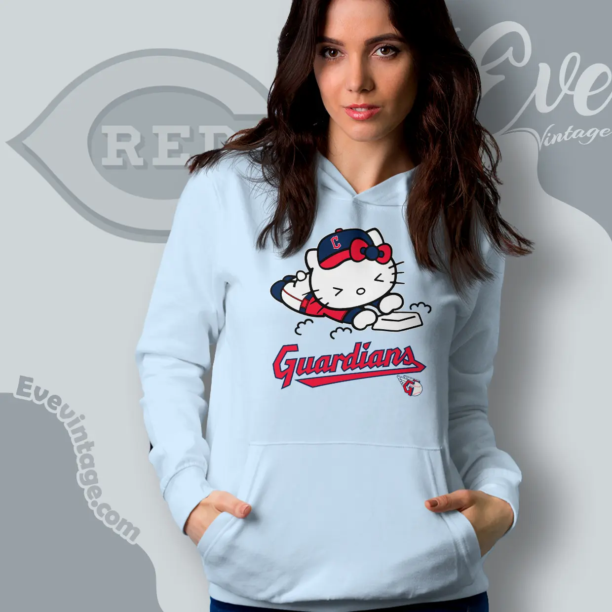 cleveland guardians hello kitty sliding into home hoodie cleveland guardians hello kitty sliding into home hoodie