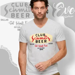 club schmitz shirt dallas dive bar v neck tshirt