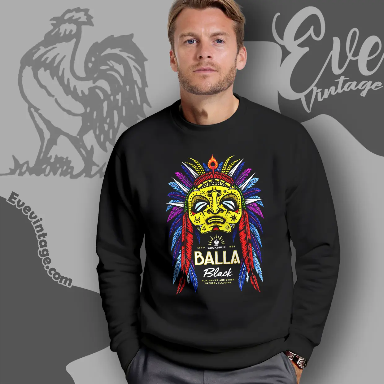 cockspur balla black rum sweatshirt cockspur balla black rum sweatshirt