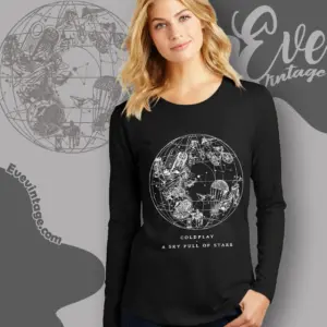 coldplay a sky full of stars long sleeve tee