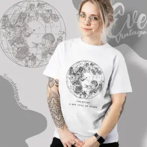 coldplay a sky full of stars women t shirt