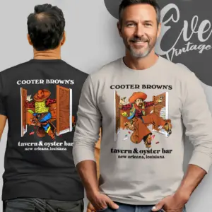 cooter browns tavern oyster bar long sleeve tee