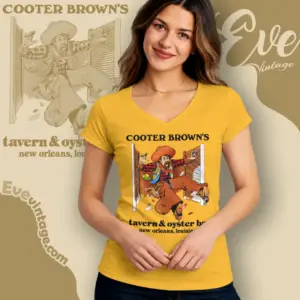 cooter browns tavern oyster bar v neck tshirt