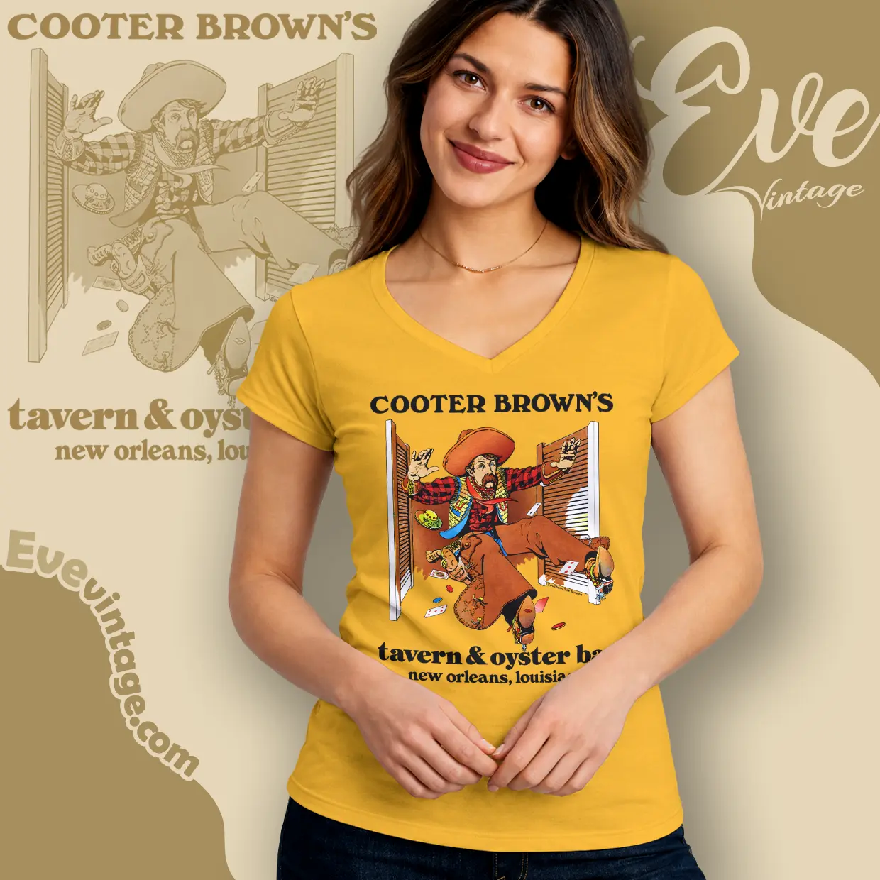 cooter browns tavern oyster bar v neck tshirt cooter browns tavern oyster bar v neck tshirt