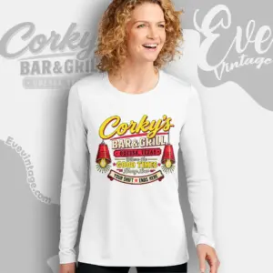 corkys bar grill odessa texas dive bar long sleeve tee
