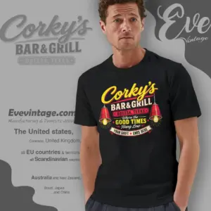 corkys bar grill odessa texas dive bar t shirt